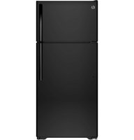 GE Refrigerator. 15.5 cu. ft. Top Freezer Refrigerator in Black GIE16DGHBB
