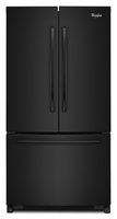 Whirlpool WRF532SMBB 21.7 cu. ft. French Door Refrigerator with Glass Shelves, Gallon Door Bins, Humidity Controlled Crispers, Temperature-Controlled Pantry and LED Lighting: Black