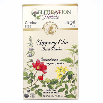 Celebration Herbals Slippery Elm Bark Powder Bulk Tea Caffeine Free - 40 g