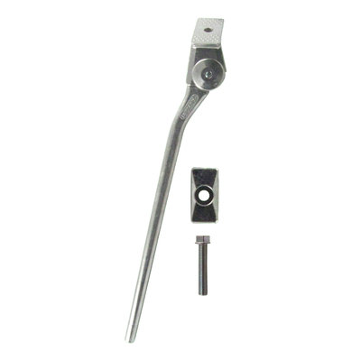 Greenfield Bicycle Bottom Bracket Mount Kickstand - 285mm - Alloy Silver - KS2C-285mm