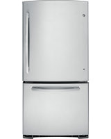GE GDE23GSHSS 23.2 Cu. Ft. Stainless Steel Bottom Freezer Refrigerator - Energy Star