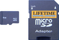 Lifetime Memory Micro-SD Micro Secure Digital Card (8GB)