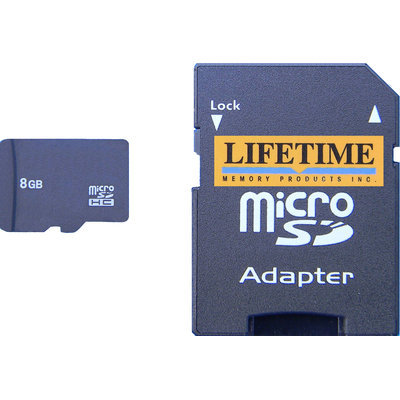 Lifetime Memory Micro-SD Micro Secure Digital Card (8GB)