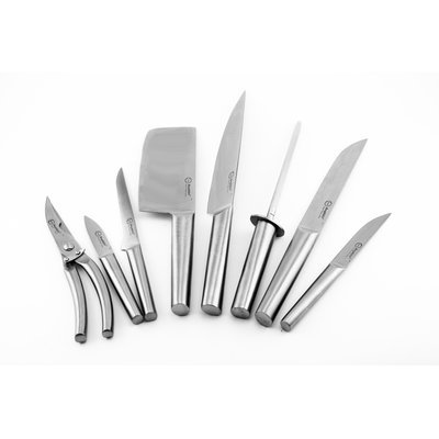 Berghoff International BergHOFF Eclipse 9-Piece Hollow Handle Knife Set with Folding Bag