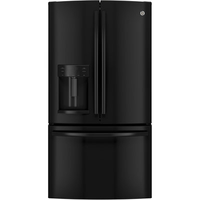 GE GFE26GGHBB 25.7 Cu. Ft. Black French Door Refrigerator - Energy Star