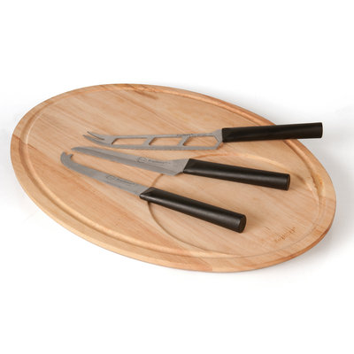 Berghoff International Eclipse Oval 4-Piece Cheese Set by BergHOFF