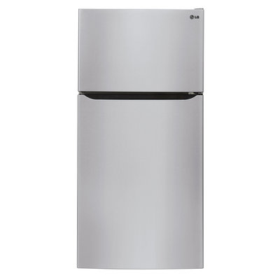 Lg - 20.2 Cu. Ft. Top-freezer Refrigerator With Thru-the-door Ice And Water - Stainless-steel