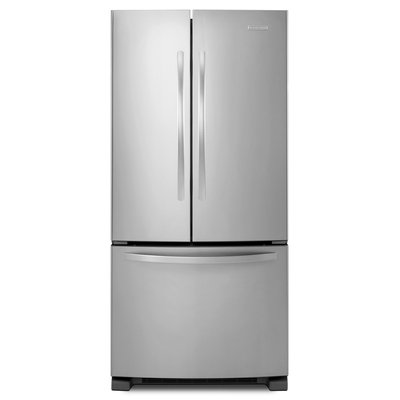 KitchenAid Architect Series II KBFS22ECMS 21.7 cu. ft. French Door Refrigerator with Produce Preserver, Interior Water Dispenser, Slide-Away Split Shelf, Adjustable Glass Shelves and Energy Star Qualified: Stainless Steel