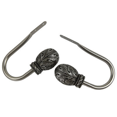 Rod Desyne Forest Holdback Pair - Satin Nickel