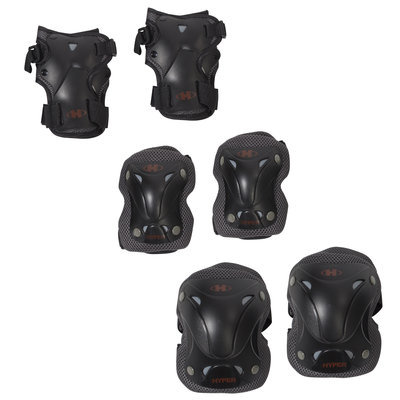 Variflex, Inc. Hyper Gold Knee, Elbow, & Wrist Pad Set - Junior