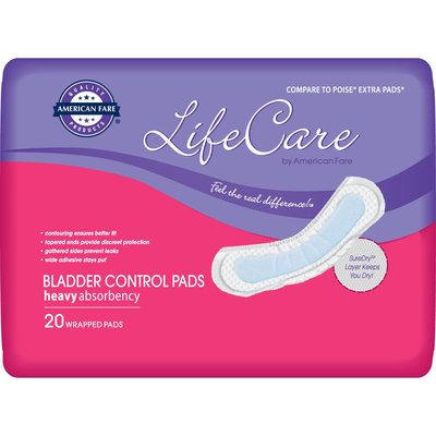 Kmart Corporation American Fare Life Care Heavy Bladder Control Pads 20 Count