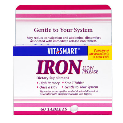 Kmart Corporation Iron Slow Release Dietary Supplement Tablets 60 Count