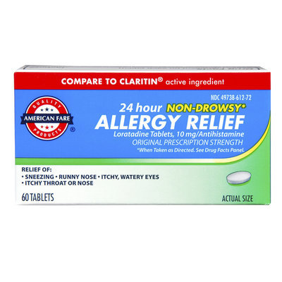 American Fare Loratadine 10 mg Tablets 60 Count
