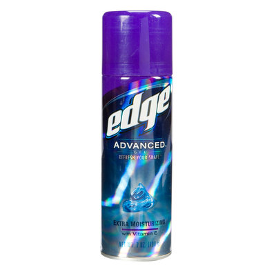Edge Advanced Shave Gel Extra Moisturizing With Vitamin E 7 Ounce Can