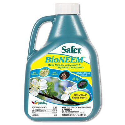 Safer Brand Insecticides BioNEEM Insecticide and Repellent Concentrate 5612