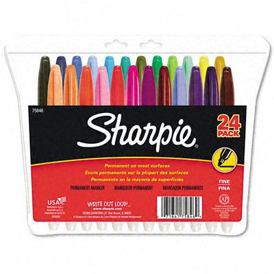 Kmart.com Sharpie Permanent Markers, Fine Point, Assorted, 24/pack