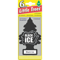 Car Freshner Little Trees Black Ice Air Freshener 6-Pack