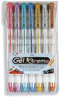 Yasutomo GX1007 Gel Xtreme Metallic Pens .7mm 7/Pkg