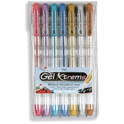 Yasutomo GX1007 Gel Xtreme Metallic Pens .7mm 7/Pkg