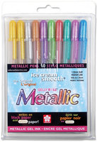 Alvin & Company Sakura 57370 Gelly Roll Metallic Medium Point Pens 10/Pkg