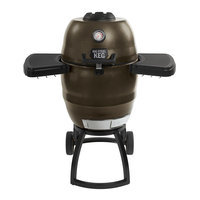 IN ZONE PRODUCTS, INC. KEG00 Big Steel Keg Charcoal Convection Grill Brown - IN ZONE PRODUCTS, INC.
