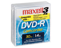 Maxell DVD-R Blank Media for Camcorder, 3 pk.