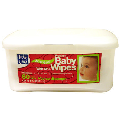 Kmart Corporation Little Ones Scented Baby Wipes in Tub - 80 Count