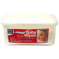 Kmart Corporation Little Ones Premium Unscented Baby Wipes in Tub - 80 Count