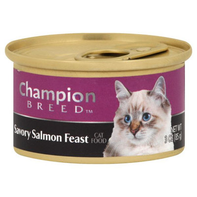Champion Breed SALMON FEAST 3OZ CAN CAT FOOD - KMART CORPORATION