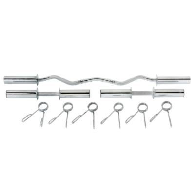 Weider Olympic-Sized Chrome Curl Bar and Dumbbell Bars
