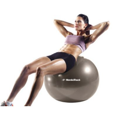 NordicTrack 75cm Exercise Ball (Silver) - WEIDER HEALTH AND FITNESS