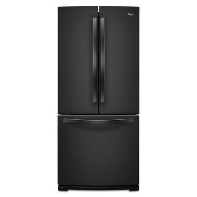 Whirlpool - 196 Cu Ft French Door Refrigerator - Black