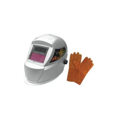 Astro Pneumatic 8075SE Solar Auto-Darkening Welding Helmet with FREE 13.5in Leat