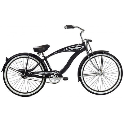 Micargi Bicycles Falcon GTS Beach Cruiser Bike - Matte Black