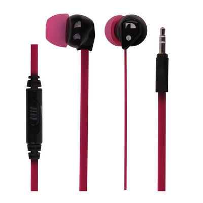 Ear Buds w/ Pink and Black Cushions M10PK
