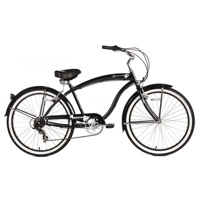 Micargi Black Rover 7 Speed Beach Cruiser Male