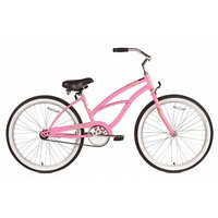 Micargi Pink Pantera 24 In Beach Cruiser Fem