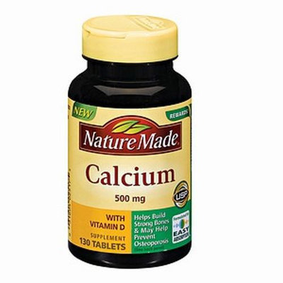 ture Made Calcium Tablets 500 Mg. 130 Count Tablets - PHARMAVITE