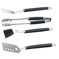 Kenmore 4pc Stainless Steel Grilling Tool Set Silver