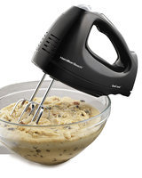 Hamilton Beach Hand Mixer with Snap-On Case Black