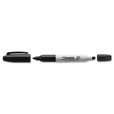 Sharpie Super Twin-Tip Permanent Marker Fine/Chisel Tip Black