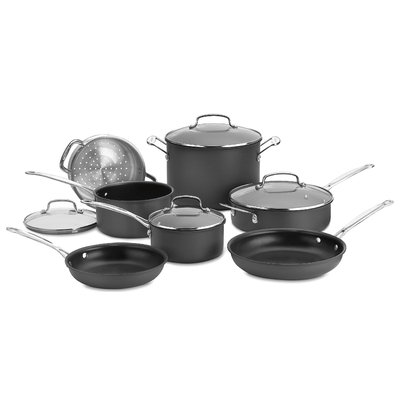 Cuisinart Chef's Classic Nonstick Hard-Anodized 11-pc. Cookware Set