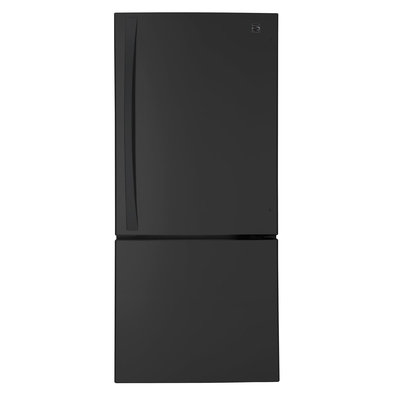 22 cu. ft. Bottom-Freezer Refrigerator - Black