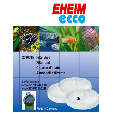 Topdawg Pet Supplies Eheim Ecco Filter Fine White Filter Pads