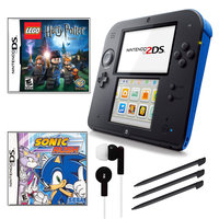 Nintendo 2DS Blue Bundle with 2 Games and Accessories