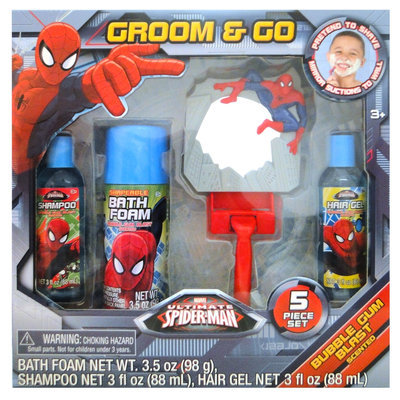 Marvel Entertainment Group Marvel Ultimate Spider-Man Groom & Go Gift Set, 5 pc