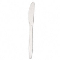 Boardwalk Full Length Polystyrene Cutlery, Knife, Black, 1000/Carton