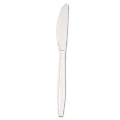 Boardwalk Full Length Polystyrene Cutlery, Knife, Black, 1000/Carton