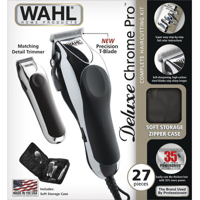 Wahl Deluxe Chrome Pro Complete Haircutting Kit