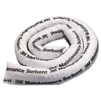 3M Maintenance Sorbent Mini-Boom, 2 gal Sorbing Volume Each, 6/Carton